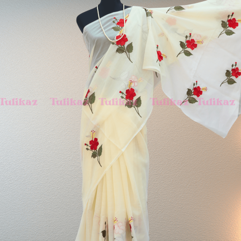 Joba(Stunning Joba Embroidered Tangail Silk Saree)) - Image 3