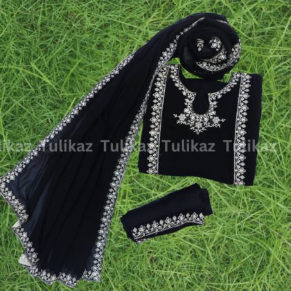 Kajolrekha(Elegant Embroidered Jorjet 3-Piece)
