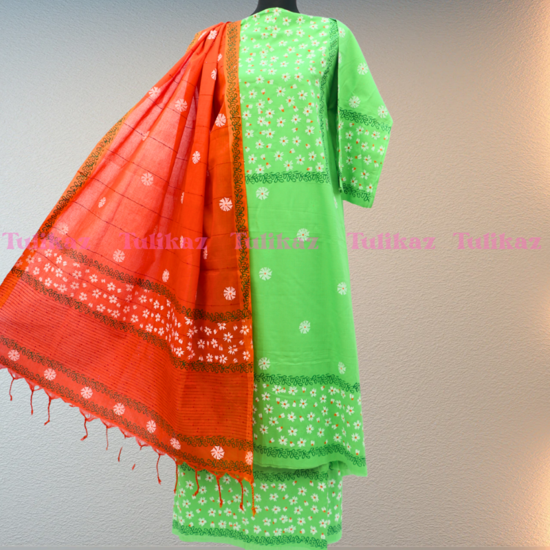 Shiulimala(Comfortable Block Print 3-Piece Set) - Image 5