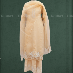 Rose Embroidered Rajshahi Muslin